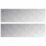 Placas en Cuadrícula 2 pcs Plateado 100 x 30 cm Aluminio