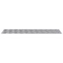Placas en Cuadrícula 4 pcs Plateado 100 x 30 cm Aluminio