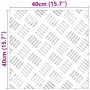 Placas en Cuadrícula 4 pcs Plateado 40 x 40 cm Aluminio