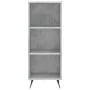 Gray concrete plywood sideboard 34.5x34x180 cm by vidaXL, Sideboards - Ref: Foro24-3199341, Price: 90,42 €, Discount: %