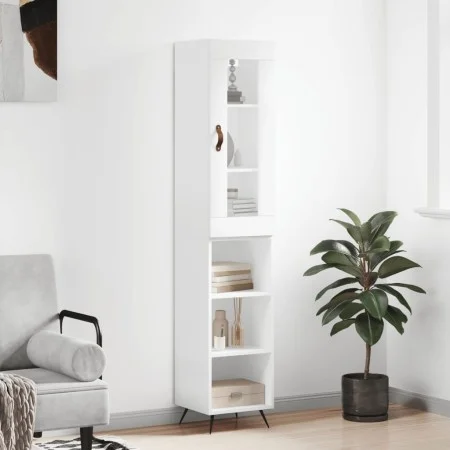 Hohes Sideboard aus weißem Sperrholz, 34,5 x 34 x 180 cm von vidaXL, Sideboards - Ref: Foro24-3199337, Preis: 91,32 €, Rabatt: %