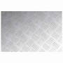 Placas en Cuadrícula 4 pcs Plateado 60 x 40 cm Aluminio