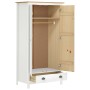 Armario de 2 puertas Hill madera maciza pino blanco 89x50x170cm