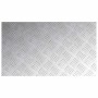 Placas en Cuadrícula 4 pcs Plateado 70 x 40 cm Aluminio