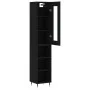 Aparador de madera contrachapada negro 34,5x34x180 cm by vidaXL, Sideboards - Ref: Foro24-3199346, Price: 89,78 €, Discount: %