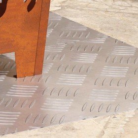 Placas en Cuadrícula 2 pcs Plateado 80 x 40 cm Aluminio