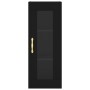 Aparador de madera contrachapada negro 34,5x34x180 cm de vidaXL, Aparadores - Ref: Foro24-3199346, Precio: 90,90 €, Descuento: %