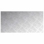 Placas en Cuadrícula 2 pcs Plateado 80 x 40 cm Aluminio