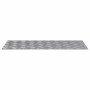 Placas en Cuadrícula 4 pcs Plateado 90 x 40 cm Aluminio