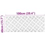 Placas en Cuadrícula 2 pcs Plateado 100 x 40 cm Aluminio