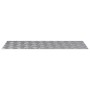 Placas en Cuadrícula 4 pcs Plateado 100 x 40 cm Aluminio