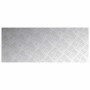 Placas en Cuadrícula 4 pcs Plateado 100 x 40 cm Aluminio