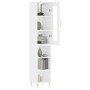 Hohes Sideboard Sperrholz glänzend weiß 34,5x34x180 cm von vidaXL, Sideboards - Ref: Foro24-3199355, Preis: 96,09 €, Rabatt: %