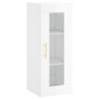 Tall white glossy plywood sideboard 34.5x34x180 cm by vidaXL, Sideboards - Ref: Foro24-3199355, Price: 96,09 €, Discount: %