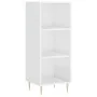 Hohes Sideboard Sperrholz glänzend weiß 34,5x34x180 cm von vidaXL, Sideboards - Ref: Foro24-3199355, Preis: 94,89 €, Rabatt: %