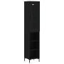 Black plywood sideboard 34.5x34x180 cm by vidaXL, Sideboards - Ref: Foro24-3199362, Price: 94,67 €, Discount: %