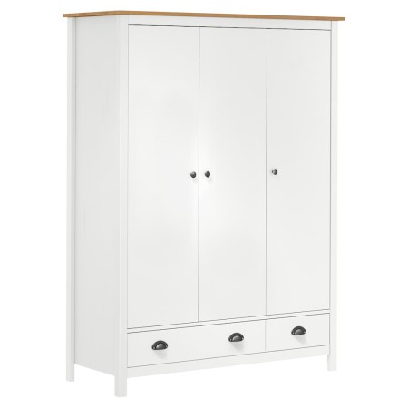 Armario de 3 puertas Hill Range madera pino blanco 127x50x170cm