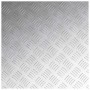 Placas en Cuadrícula 2 pcs Plateado 50 x 50 cm Aluminio