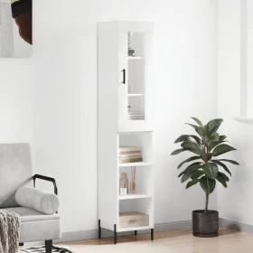 Aparador alto madera contrachapada blanco 34,5x34x180 cm de vidaXL, Aparadores - Ref: Foro24-3199369, Precio: 95,36 €, Descue...