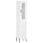 Tall white plywood highboard 34.5x34x180 cm by vidaXL, Sideboards - Ref: Foro24-3199369, Price: 96,41 €, Discount: %