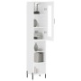 Hohes Sideboard Sperrholz weiß 34,5x34x180 cm von vidaXL, Sideboards - Ref: Foro24-3199369, Preis: 96,41 €, Rabatt: %