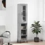 Aparador de madera contrachapada gris hormigón 34,5x34x180 cm de vidaXL, Aparadores - Ref: Foro24-3199373, Precio: 94,65 €, D...