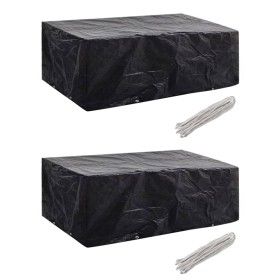 Garden furniture cover 2 pcs set rattan 8 people 8 eyelets by vidaXL, Garden furniture covers - Ref: Foro24-279125, Price: 35...