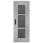 Aparador de madera contrachapada gris hormigón 34,5x34x180 cm de vidaXL, Aparadores - Ref: Foro24-3199373, Precio: 95,74 €