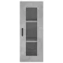 Aparador de madera contrachapada gris hormigón 34,5x34x180 cm de vidaXL, Aparadores - Ref: Foro24-3199373, Precio: 94,65 €, D...