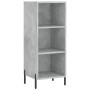 Aparador de madera contrachapada gris hormigón 34,5x34x180 cm de vidaXL, Aparadores - Ref: Foro24-3199373, Precio: 95,74 €