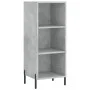 Aparador de madera contrachapada gris hormigón 34,5x34x180 cm de vidaXL, Aparadores - Ref: Foro24-3199373, Precio: 94,65 €, D...
