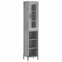 Aparador alto madera contrachapada gris Sonoma 34,5x34x180 cm de vidaXL, Aparadores - Ref: Foro24-3199375, Precio: 98,70 €, D...