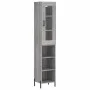 Tall Sonoma gray plywood sideboard 34.5x34x180 cm by vidaXL, Sideboards - Ref: Foro24-3199375, Price: 97,37 €, Discount: %