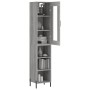 Aparador alto madera contrachapada gris Sonoma 34,5x34x180 cm de vidaXL, Aparadores - Ref: Foro24-3199375, Precio: 98,70 €, D...