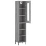 Aparador alto madera contrachapada gris Sonoma 34,5x34x180 cm de vidaXL, Aparadores - Ref: Foro24-3199375, Precio: 98,70 €, D...