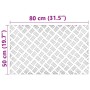 Placas en Cuadrícula 2 pcs Plateado 80 x 50 cm Aluminio