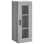 Tall Sonoma gray plywood sideboard 34.5x34x180 cm by vidaXL, Sideboards - Ref: Foro24-3199375, Price: 97,37 €, Discount: %