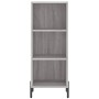 Aparador alto madera contrachapada gris Sonoma 34,5x34x180 cm de vidaXL, Aparadores - Ref: Foro24-3199375, Precio: 98,70 €, D...