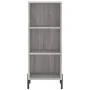 Tall Sonoma gray plywood sideboard 34.5x34x180 cm by vidaXL, Sideboards - Ref: Foro24-3199375, Price: 97,37 €, Discount: %