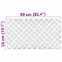 Placas en Cuadrícula 4 pcs Plateado 90 x 50 cm Aluminio