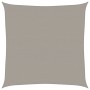Toldo de vela cuadrado HDPE gris claro 160 g/m² 7x7 m
