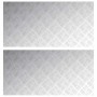 Placas en Cuadrícula 2 pcs Plateado 100 x 50 cm Aluminio