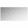 Placas en Cuadrícula 4 pcs Plateado 100 x 50 cm Aluminio