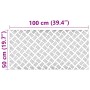 Placas en Cuadrícula 4 pcs Plateado 100 x 50 cm Aluminio