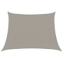 Toldo de vela trapecio HDPE gris claro 160 g/m² 4/5x3 m