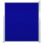 Toldo lateral de jardín o terraza azul 160x300 cm
