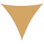 Toldo de vela triangular HDPE arena 160 g/m² 3,6x3,6x3,6 m
