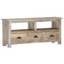 TV-Schrank aus massivem Mangoholz, 110 x 30 x 50 cm von vidaXL, TV-Möbel - Ref: Foro24-286384, Preis: 259,48 €, Rabatt: %