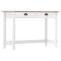 Mesa consola Hill con 2 cajones madera pino 110x45x74 cm