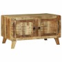 Mesa de Café Marrón Madera maciza de mango rugosa